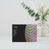 抽象芸術波モノグラム 名刺 (スタンド正面)