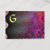 抽象芸術波モノグラム 名刺 (裏面)