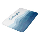 抽象芸術波名前をカスタムするバスマット バスマット (アングル)