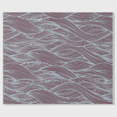 抽象芸術波形 ラッピングペーパー (フラット)