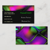 抽象芸術波明はっきりしたるいファンキークリエイティブおもしろい 名刺 (正面/裏面)