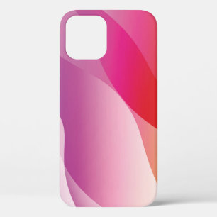 抽象芸術波状背景イラストレーションと色  iPhone 12ケース