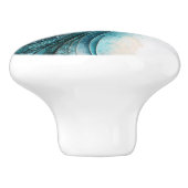 抽象芸術波絵画のセラミックノブ セラミックノブ (側面)