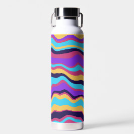 抽象芸術波 ウォーターボトル