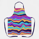 抽象芸術波 エプロン (正面)