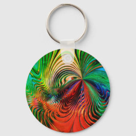 抽象芸術波 キーホルダー