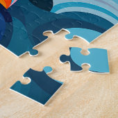 抽象芸術波 ジグソーパズル (側面)