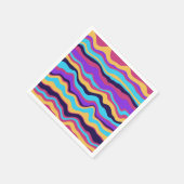 抽象芸術波 スタンダードカクテルナプキン (角)