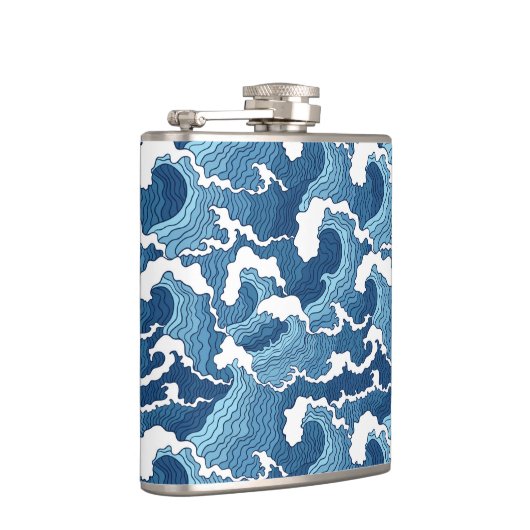 抽象芸術波 フラスク (右)