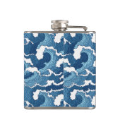 抽象芸術波 フラスク (裏面)