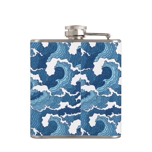 抽象芸術波 フラスク (裏面)