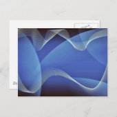 抽象芸術波 ポストカード (正面/裏面)