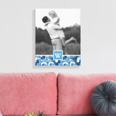 抽象芸術波 |モノグラムの写真|モノグラム キャンバスプリント (インサイチュ (リビング))