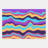 抽象芸術波 ラッピングペーパーシート (正面3)