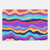 抽象芸術波 ラッピングペーパーシート (正面2)