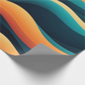 抽象芸術波 ラッピングペーパー (角)