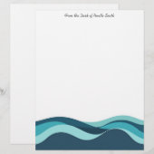 抽象芸術波 レターヘッド (正面/裏面)