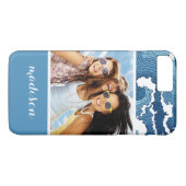 抽象芸術波 |写真と名前 Case-Mate iPhoneケース (裏面(横))