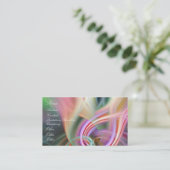 抽象芸術波 名刺 (スタンド正面)