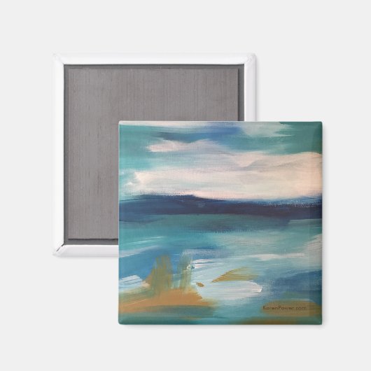 抽象芸術波 – 磁石 (正面/裏面)