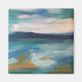 抽象芸術波 – 磁石 (正面)