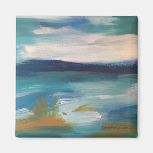 抽象芸術波 – 磁石 (正面)