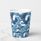 抽象芸術波 紙コップ (右)