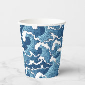 抽象芸術波 紙コップ (正面)