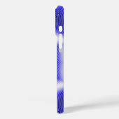 抽象芸術波、青い星およびサファイア宝石 Case-Mate iPhoneケース (裏面 / 左)