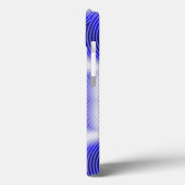 抽象芸術波、青い星およびサファイア宝石 Case-Mate iPhoneケース (裏面 / 左)