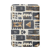 抽象芸術泥の布のパターン バスマット (正面縦)