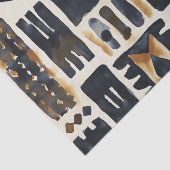 抽象芸術泥の布のパターン 薄葉紙 (詳細)