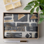 抽象芸術泥の布のパターン 薄葉紙 (ギフト)