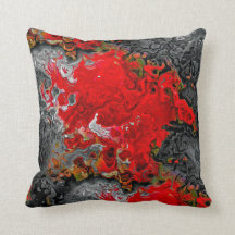 抽象芸術流モダン体アートデザインレッド、グレー、金ゴールド