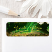 抽象芸術流体絵を描フェイク金ゴールド金属箔グリーン ラベル (インサイチュ)