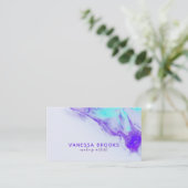 抽象芸術流動的アート絵を描ミキシングメイクアップアーティスト 名刺 (スタンド正面)