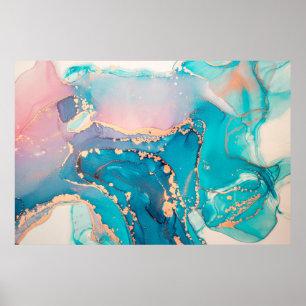 抽象芸術流絵画体芸術の背景 ポスター