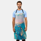 抽象芸術流絵画動芸術の背景  エプロン (着用した状態)