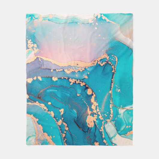 抽象芸術流絵画動芸術の背景 フリースブランケット (正面)
