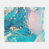 抽象芸術流絵画動芸術の背景 フリースブランケット (正面(横))