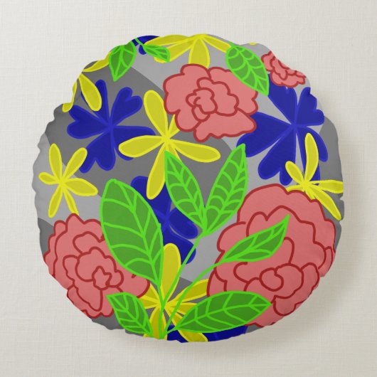 抽象芸術流 ラウンドクッション (正面)