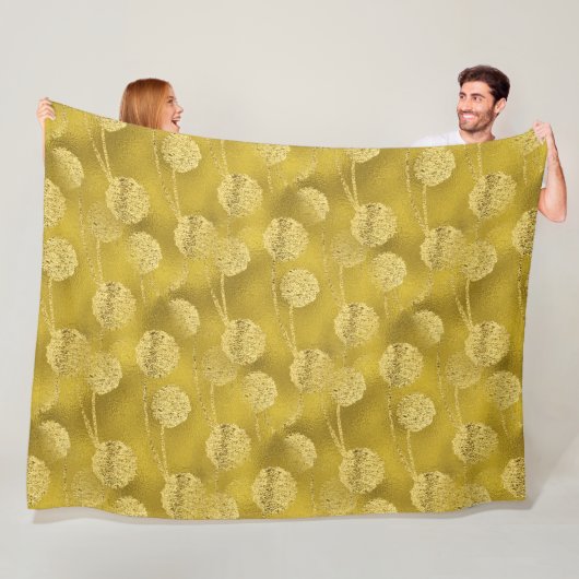 抽象芸術浮動ドット – シームレスパターン1 フリースブランケット (インサイチュ)