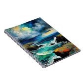 抽象芸術海と嵐 | ノートブックのジャーナル ノートブック (右側)