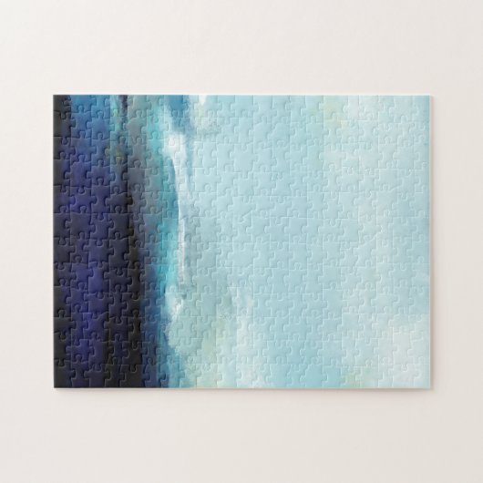 抽象芸術海アートシーン ジグソーパズル (横)