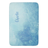 抽象芸術海名前をカスタムするバスマット バスマット (正面縦)