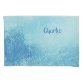 抽象芸術海名前をカスタムする枕 枕カバー (正面)