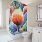 抽象芸術海型枠 シャワーカーテン (インサイチュ)