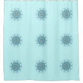 抽象芸術海底質 シャワーカーテン (正面)