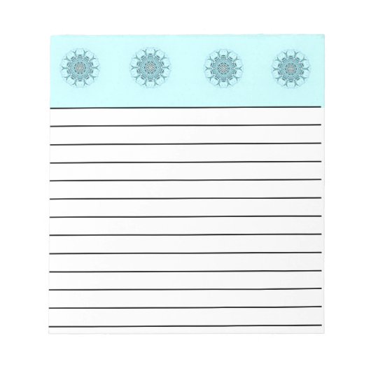 抽象芸術海底質 ノートパッド (正面)