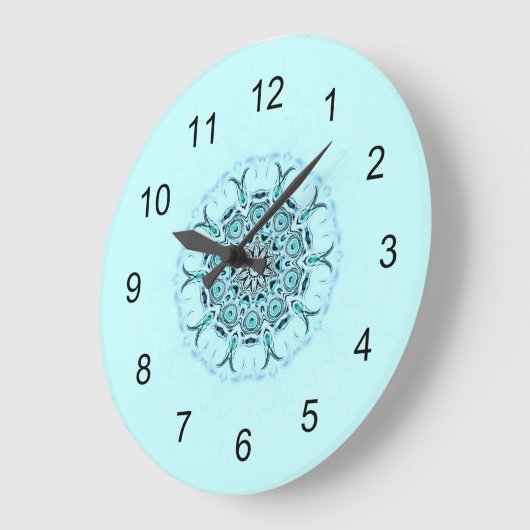 抽象芸術海底 ラージ壁時計 (傾斜)